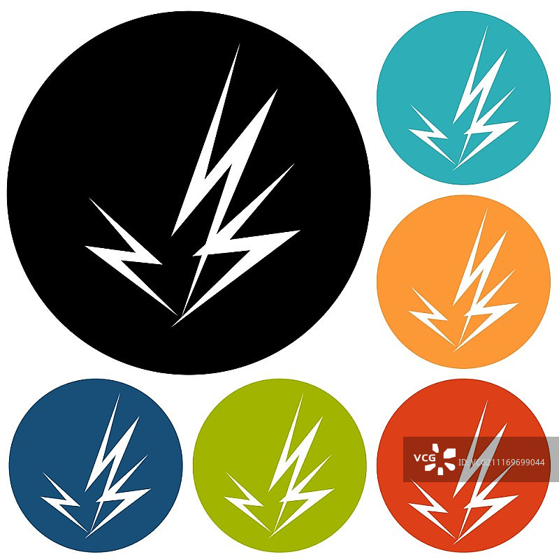 闪电图标图片素材