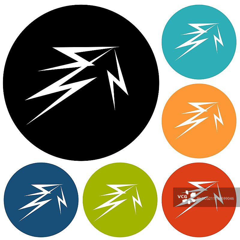 闪电图标图片素材