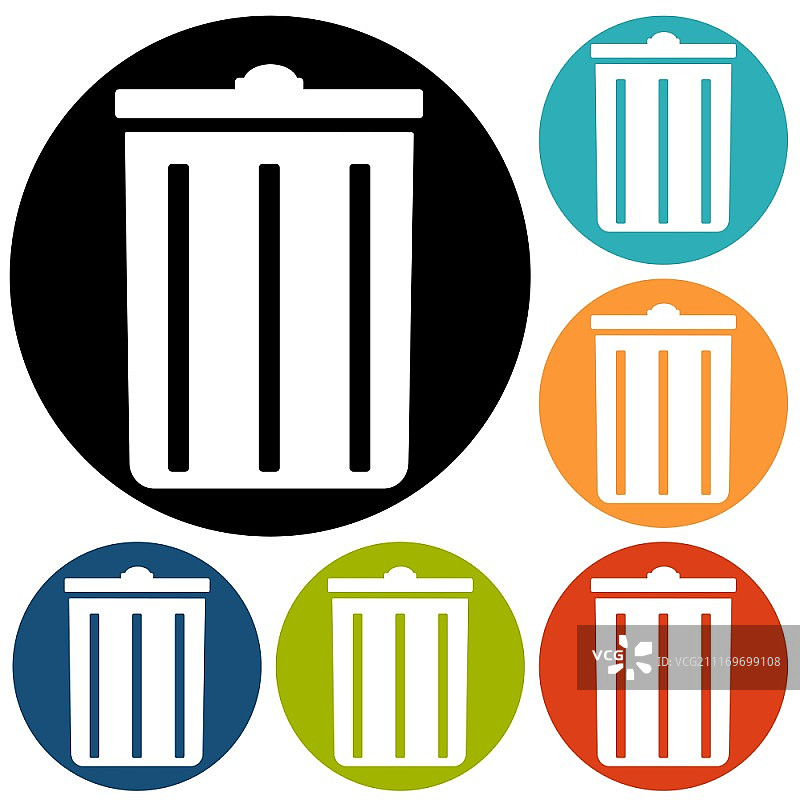 垃圾桶图标图片素材
