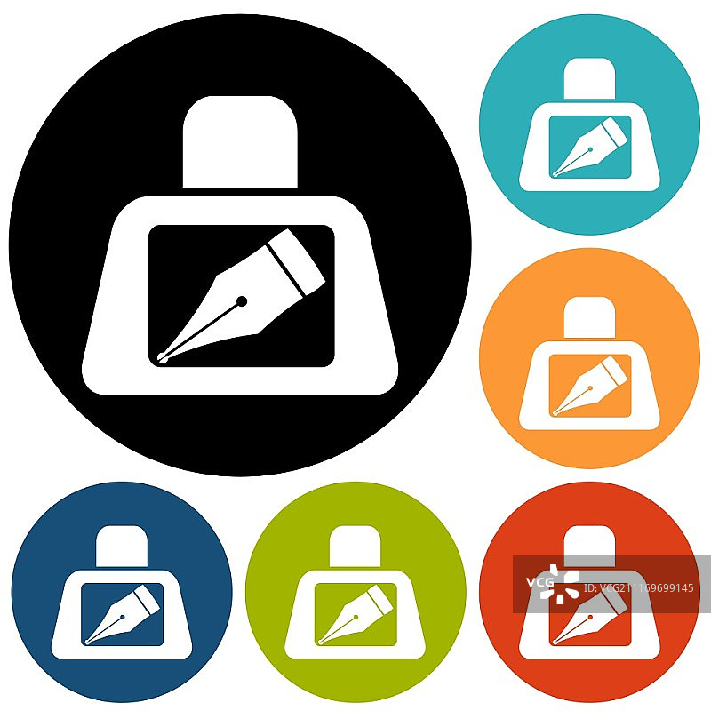 羽毛笔图标图片素材