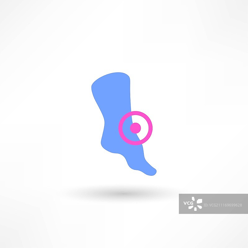 腿部疼痛图标图片素材