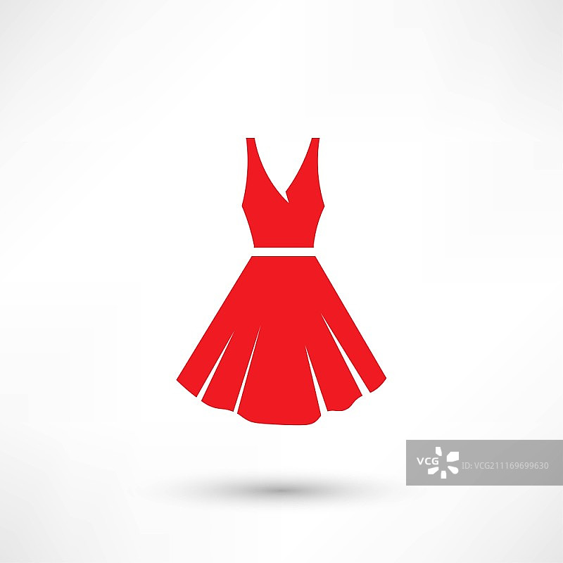 连衣裙矢量图标图片素材