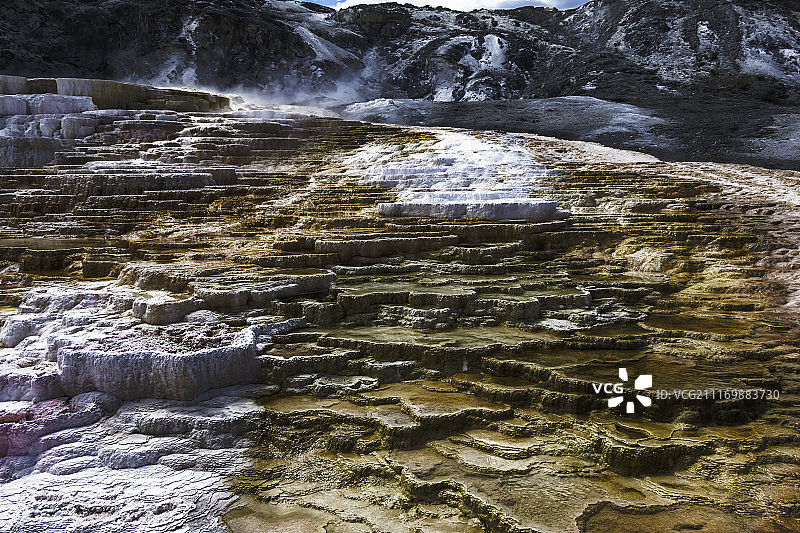 猛犸温泉图片素材