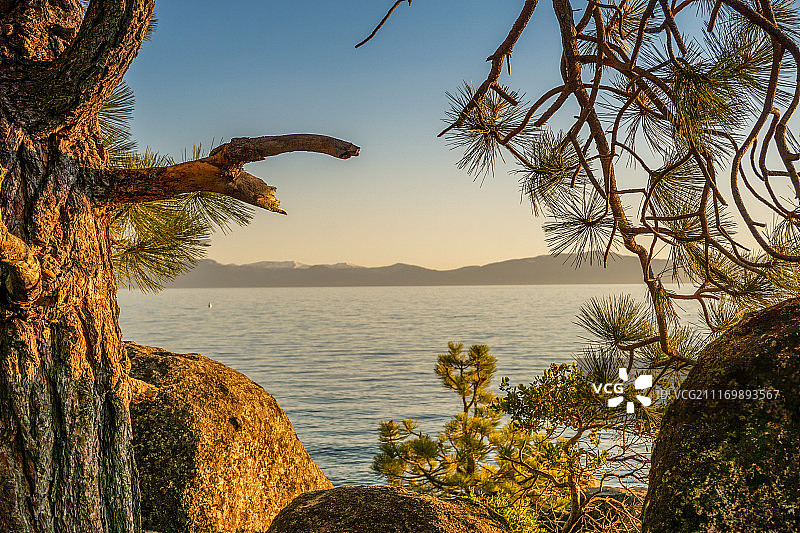 沙港的日落图片素材