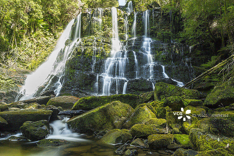 塔斯马尼亚的尼尔森瀑布图片素材