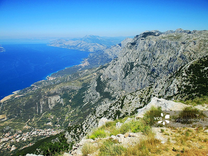 从比奥科沃山脉看到的景色图片素材