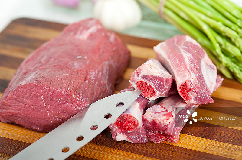 生牛猪排骨图片素材