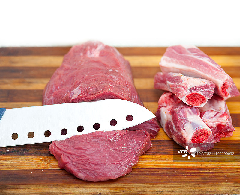 生牛猪排骨图片素材
