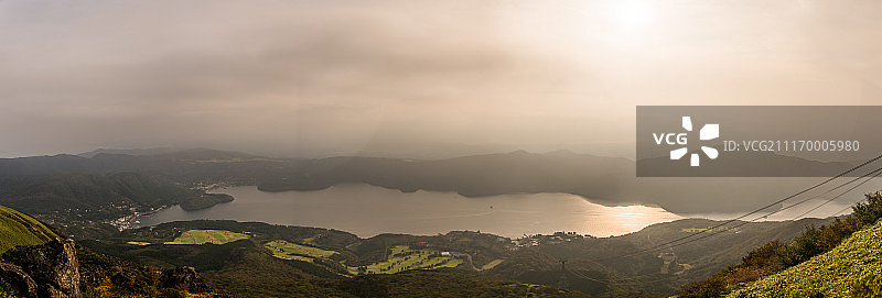 湖泊全景图片素材