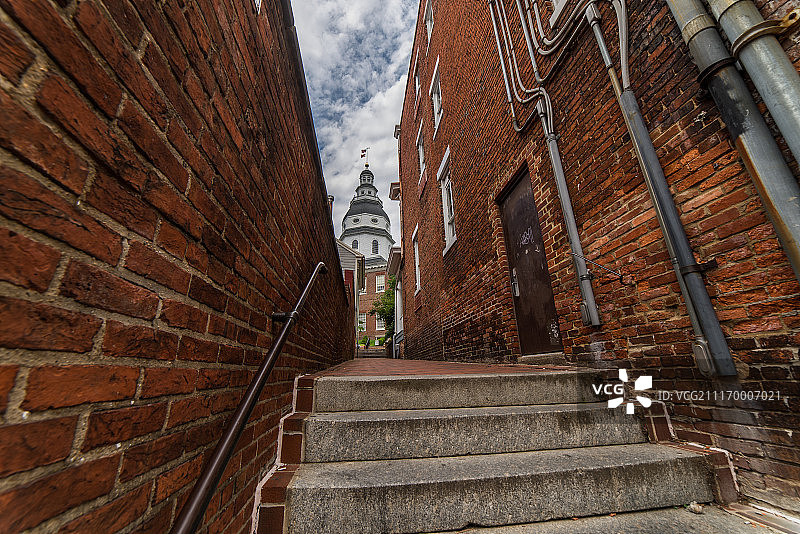 城镇步行道图片素材