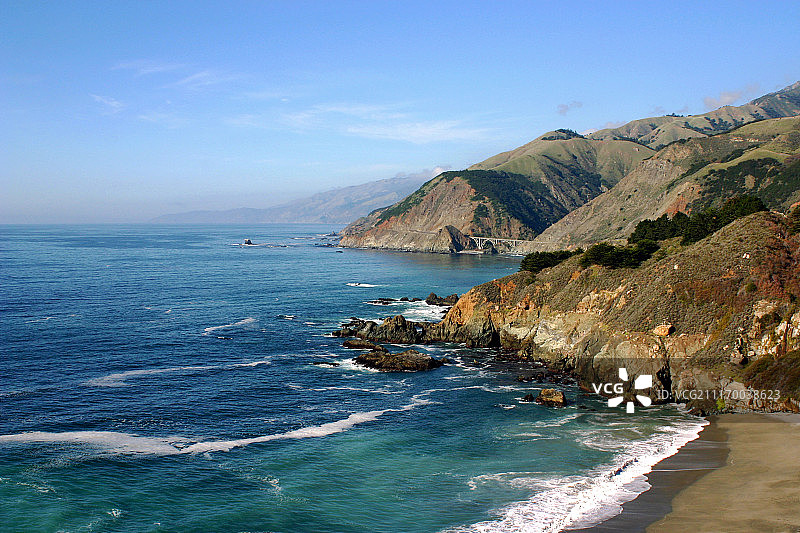 太平洋海岸公路101山图片素材