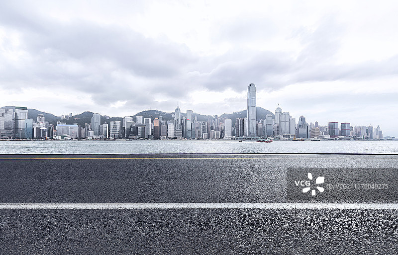香港城市道路背景图片素材