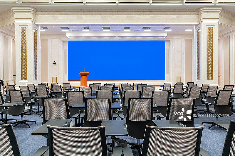 无人的大会议室图片素材