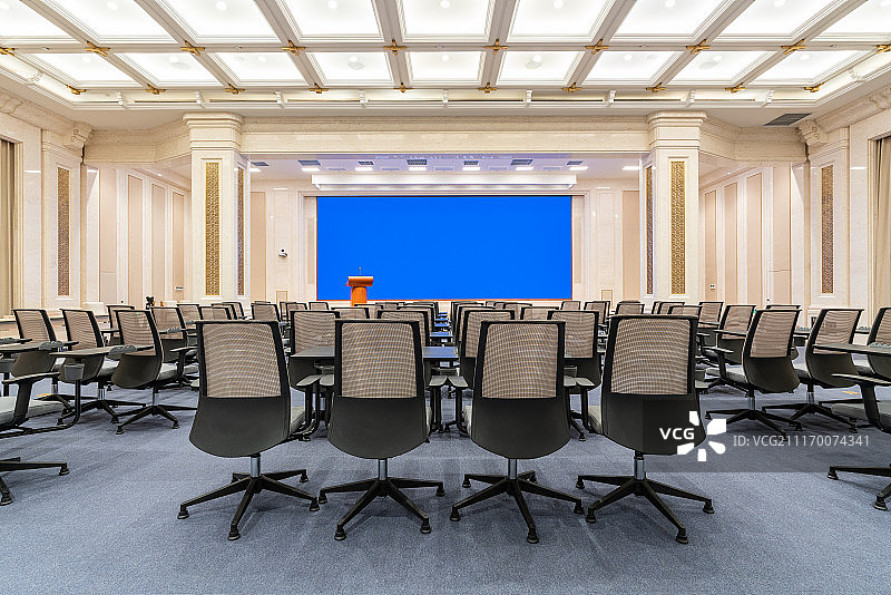 无人的大会议室图片素材