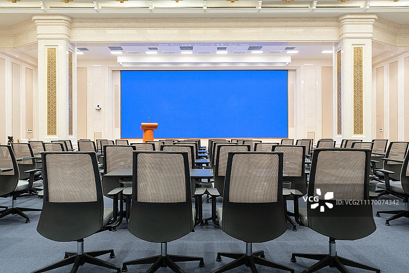 无人的大会议室图片素材