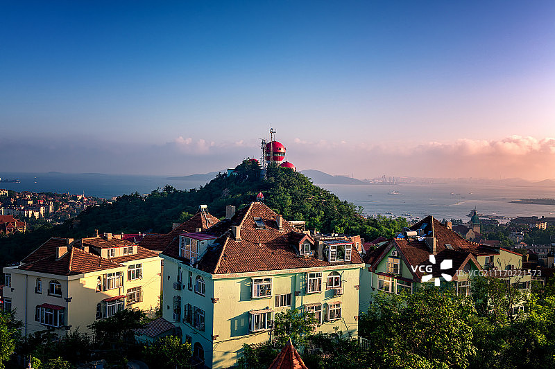 青岛信号山公园图片素材