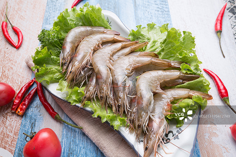 火锅配菜河虾图片素材