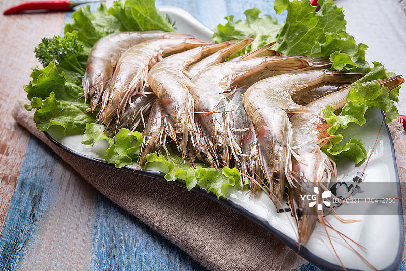 火锅配菜河虾图片素材