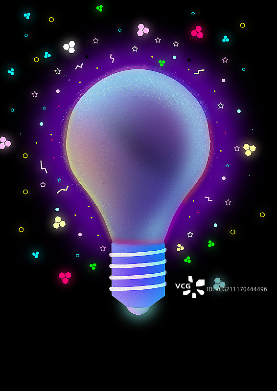 发光的灯泡，地球一小时图片素材