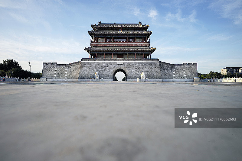 北京中轴线与永定门图片素材