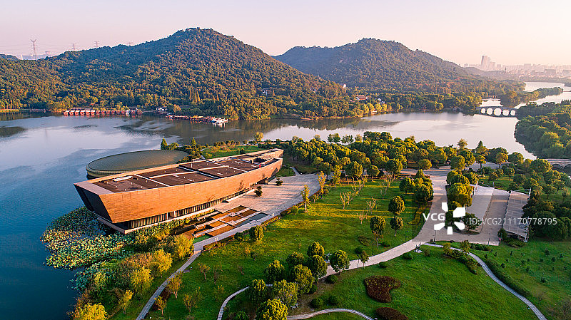 杭州湘湖跨湖桥遗址博物馆图片素材