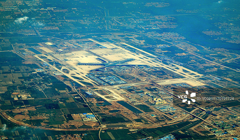 青岛胶东国际机场航拍图片素材