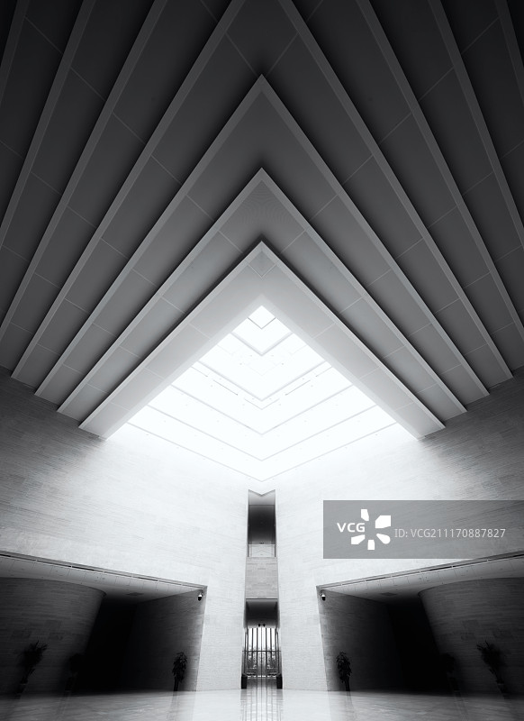 洛阳博物馆内部建筑构造图片素材