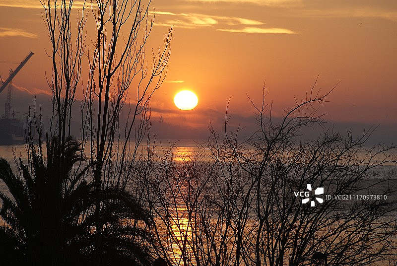 日落海图片素材