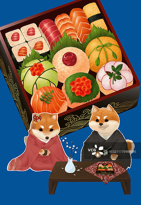 阿柴的寿司便当图片素材