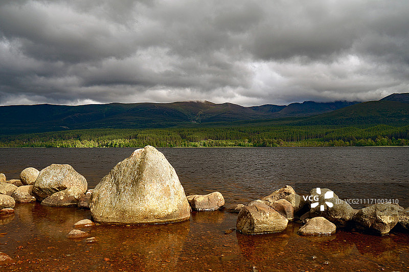 莫里奇湖，阿维莫尔，苏格兰高地图片素材