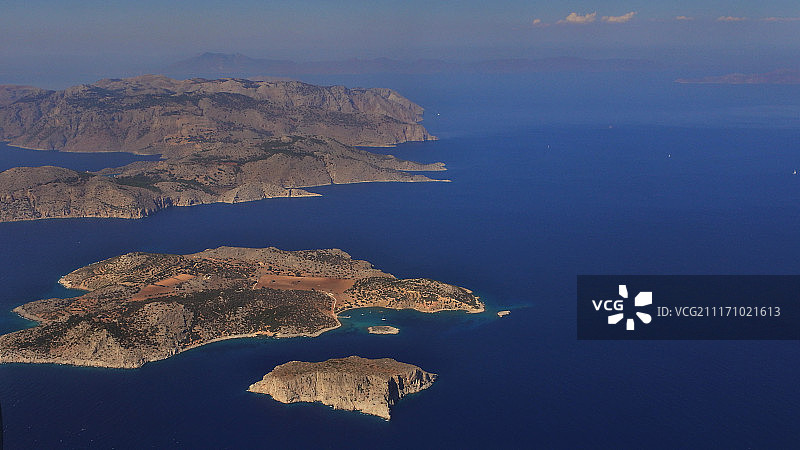 大海和岛屿的景观图片素材