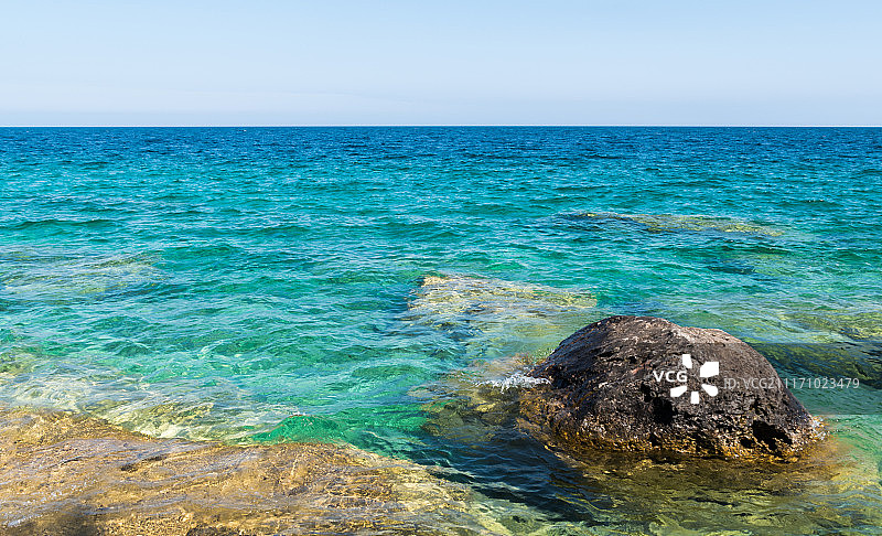 塞浦路斯湖国家公园安大略省布鲁斯半岛海岸线图片素材