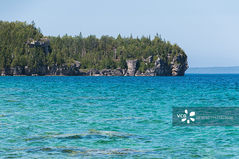 塞浦路斯湖国家公园安大略省布鲁斯半岛海岸线图片素材