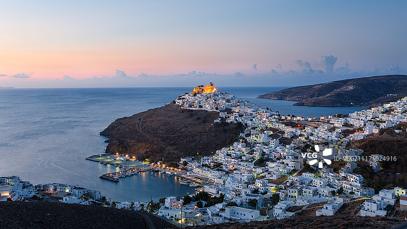 阿斯提帕莱亚岛的霍拉，希腊图片素材