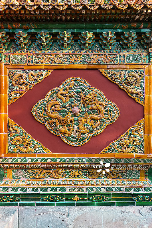 北海公园龙壁图片素材