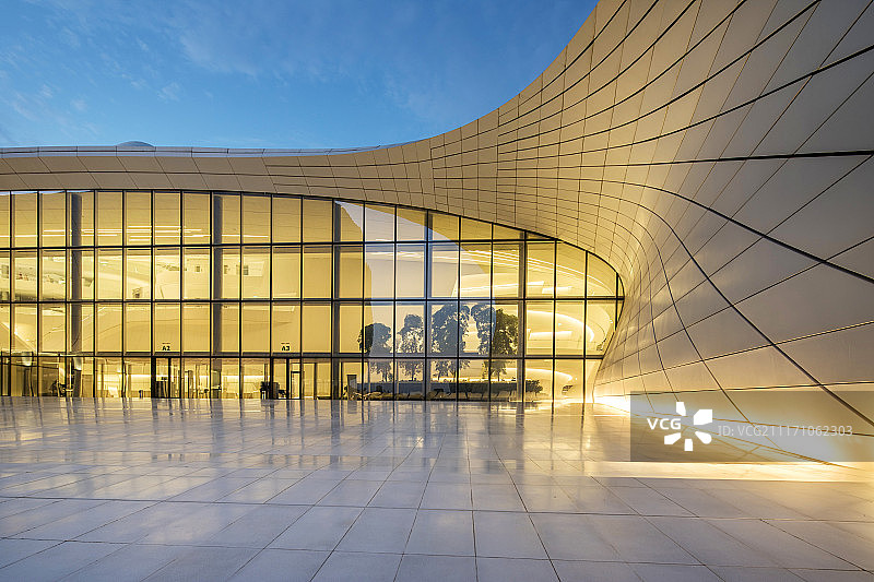 阿塞拜疆阿利耶夫文化中心图片素材