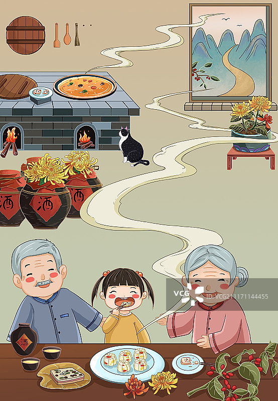 重阳节习俗图片素材