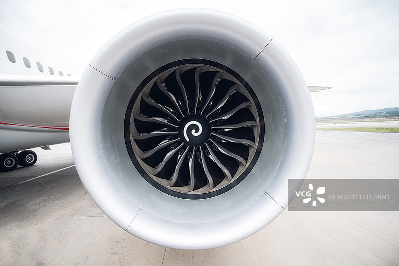 飞机喷气发动机涡轮图片素材