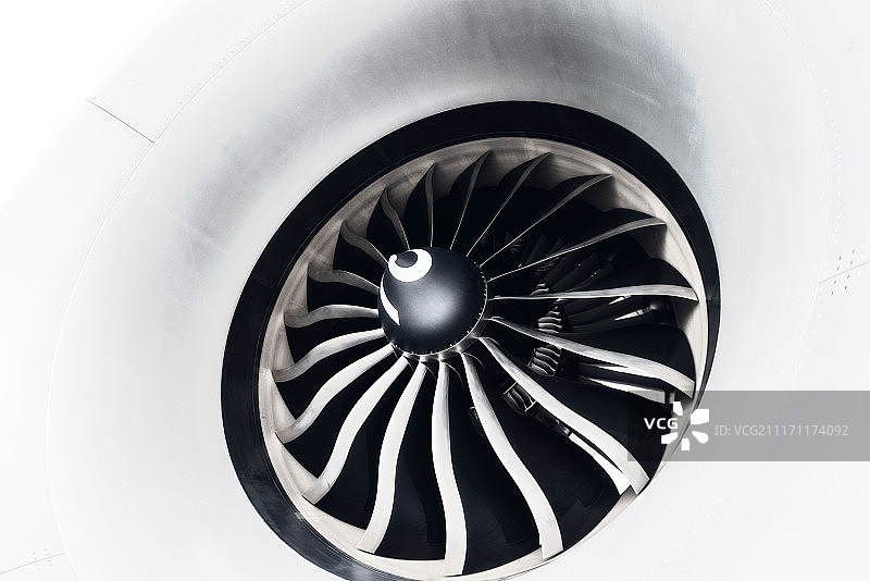 飞机喷气发动机涡轮图片素材