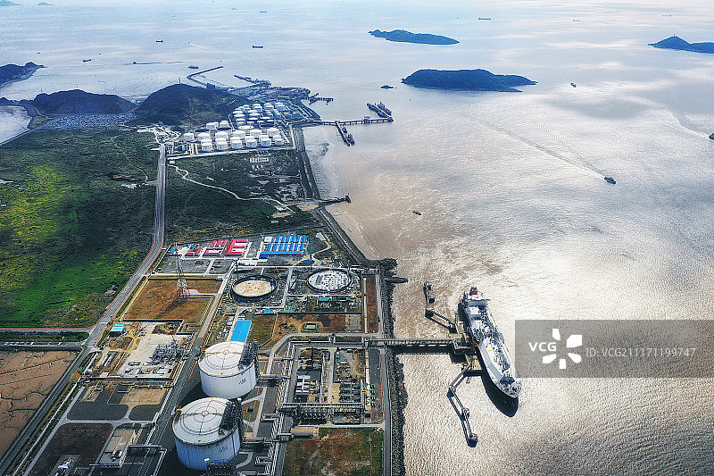 上海洋山港码头图片素材