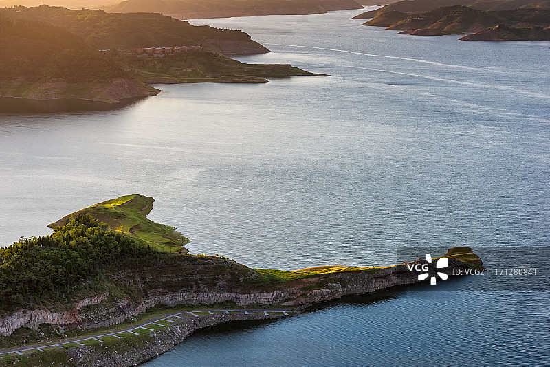 河南洛阳小浪底水库风光图片素材