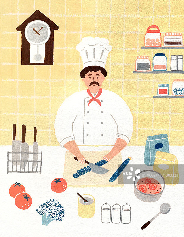 厨师烹饪图片素材