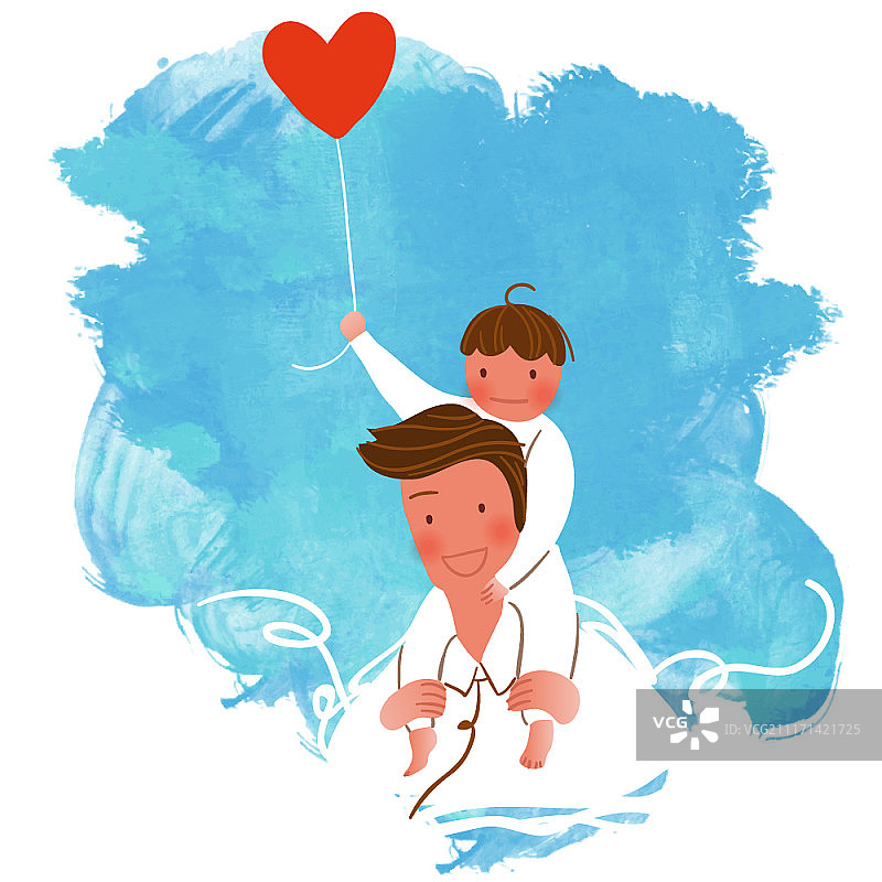 家庭生活主题矢量插图图片素材