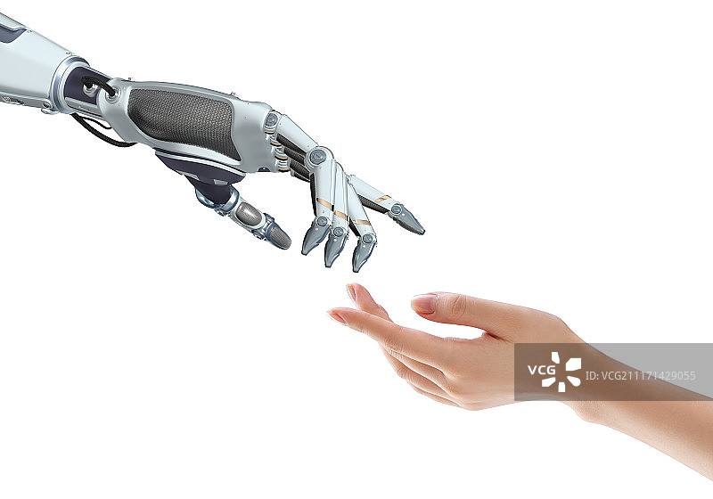 机械手和手图片素材