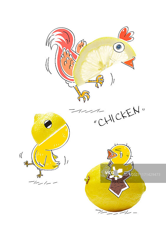 带水果和蔬菜的矢量插画图片素材