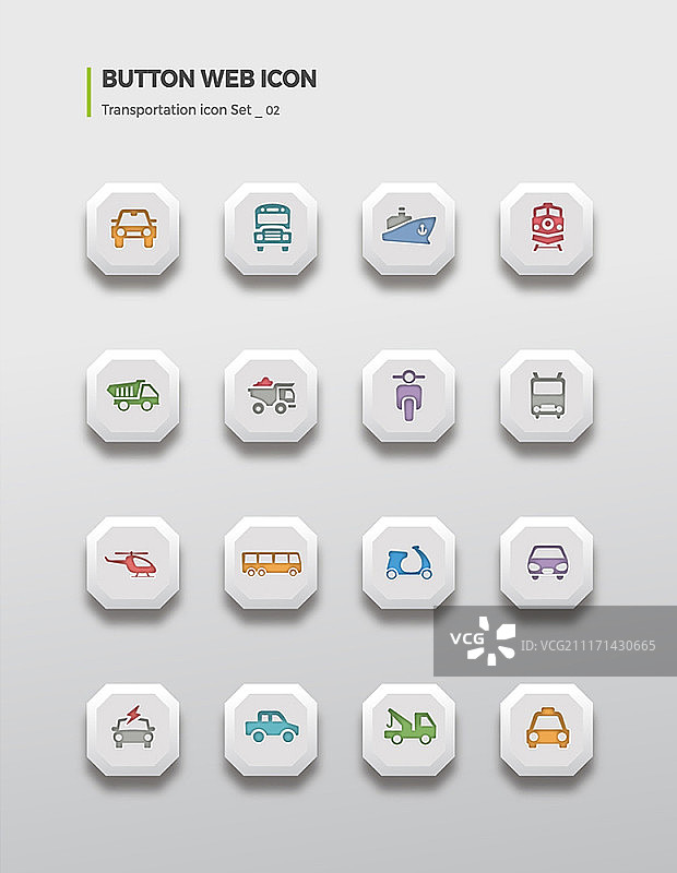 网页按钮图标，交通图标集图片素材
