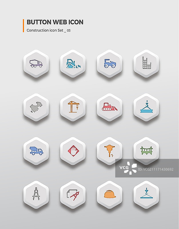 网页按钮图标，建筑图标集图片素材
