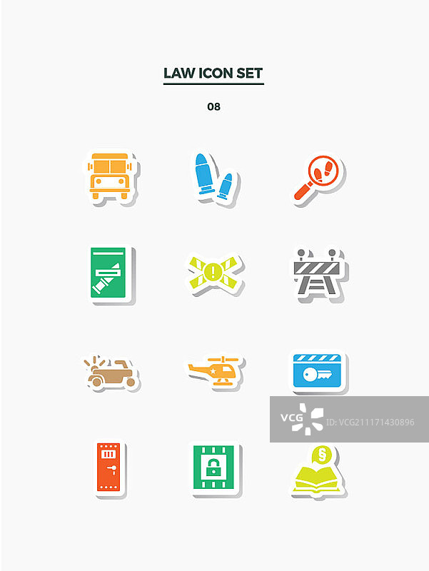 法律图标集图片素材