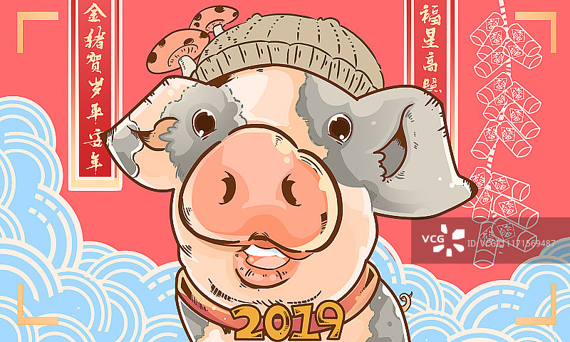 插画-猪图片素材