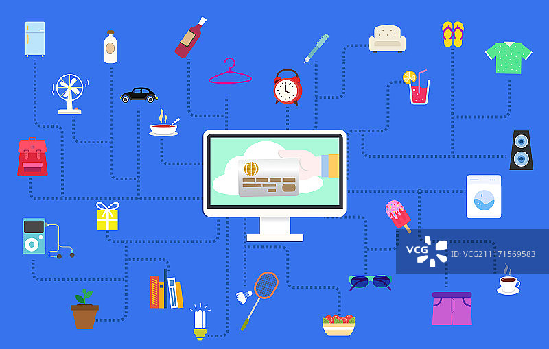 网上购物图片素材